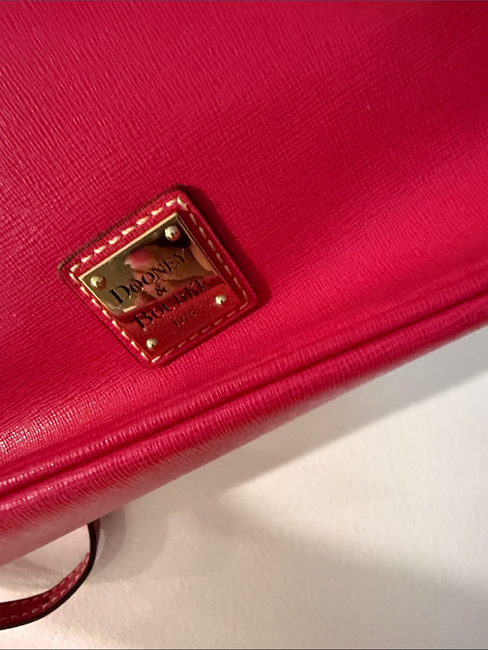 Dooney & Bourke Hot Pink Saffiano Crossbody Shoulder Bag